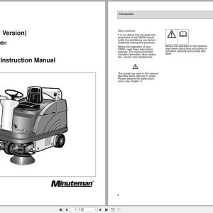 Hako Minuteman Sweeper Battery Version SW5X Instruction Manual Wiring Diagram (1)