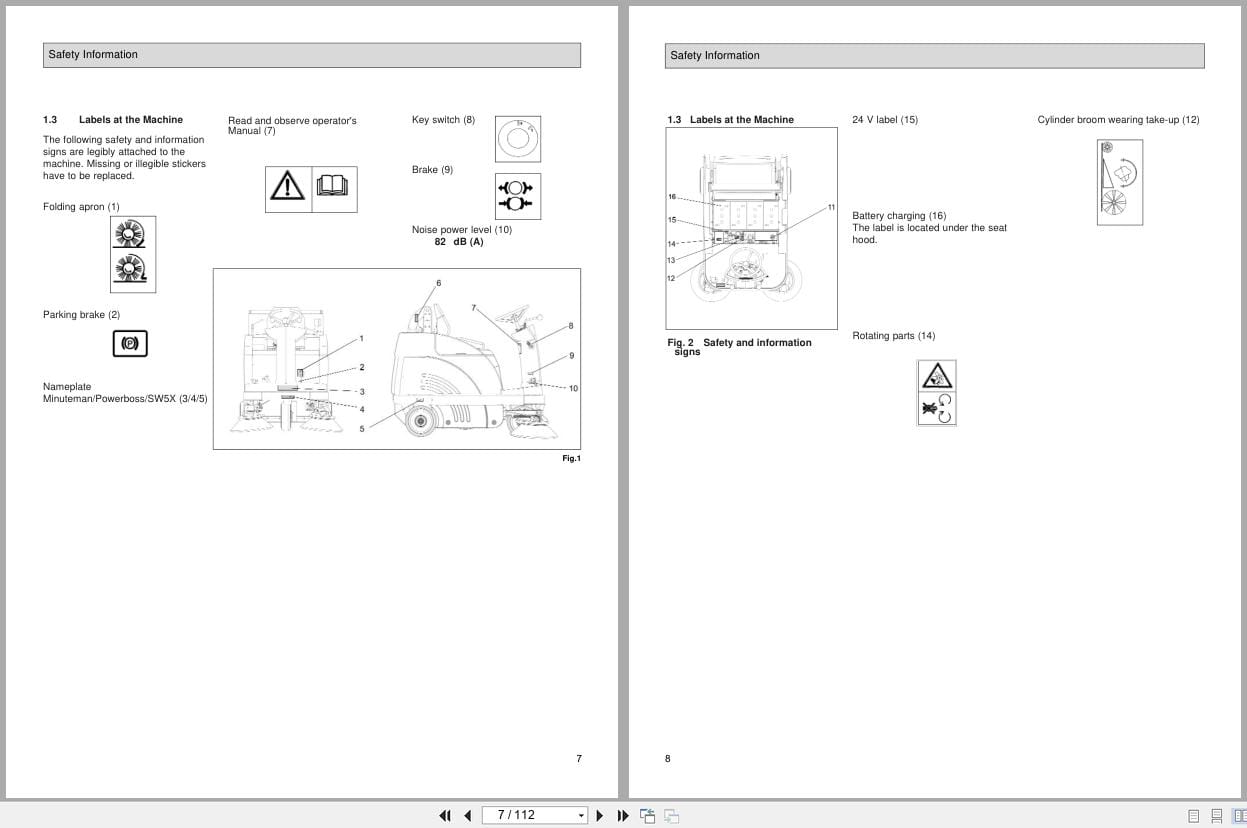 Hako Minuteman Sweeper Battery Version SW5X Instruction Manual Wiring Diagram (4)