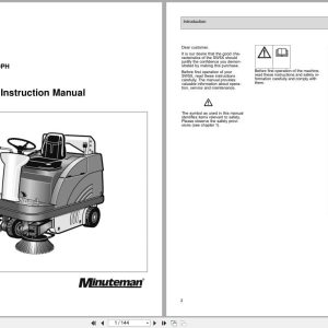 Hako Minuteman Sweeper Gas SW5X Instruction Manual Wiring Diagram (1)