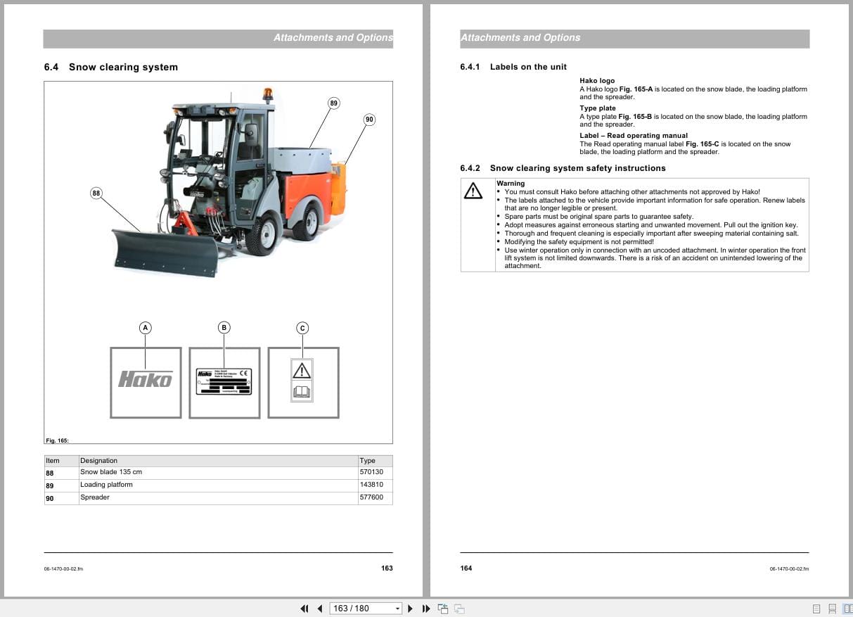 Hako Multi Purpose Machine Citymaster 600 Operating Manual 88 10 3010 3451 01 2016 (3)