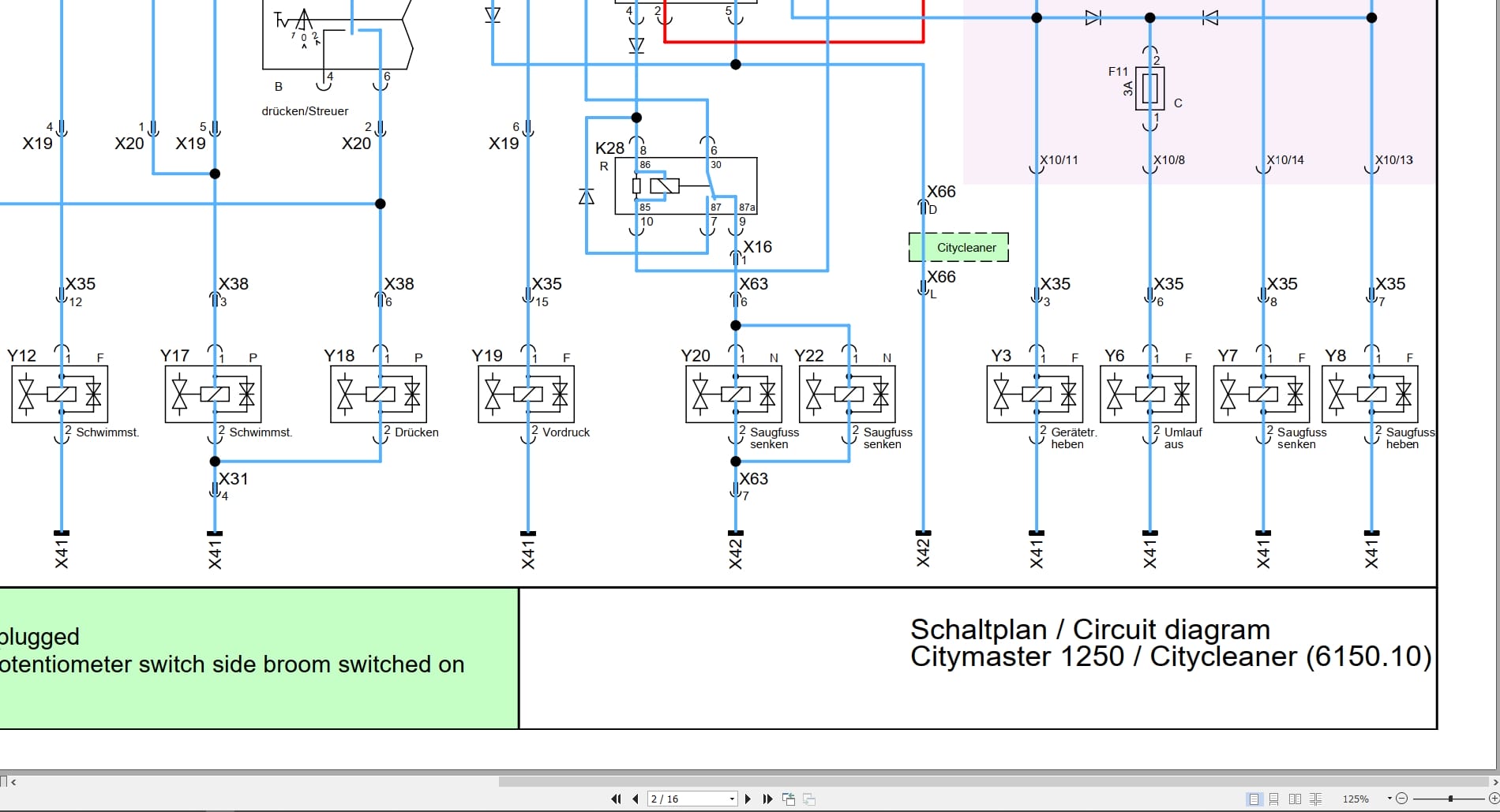 Hako Rider Sweeper CM1250 1433 Service Information (3)