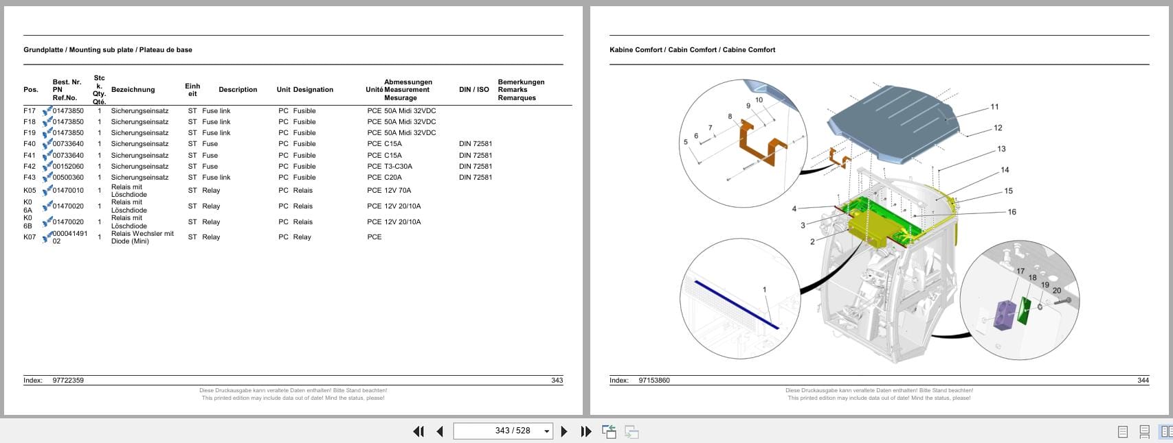 Hako Rider Sweeper Citymaster 1650 1491.15 Spare Parts List 85 00 1993 790 DE EN FR (3)