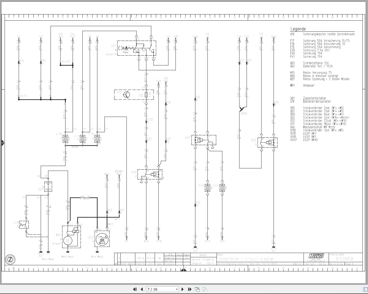 Hako Rider Sweeper Citymaster 1650 Hatz Engine Workshop Parts Error Manual (5)