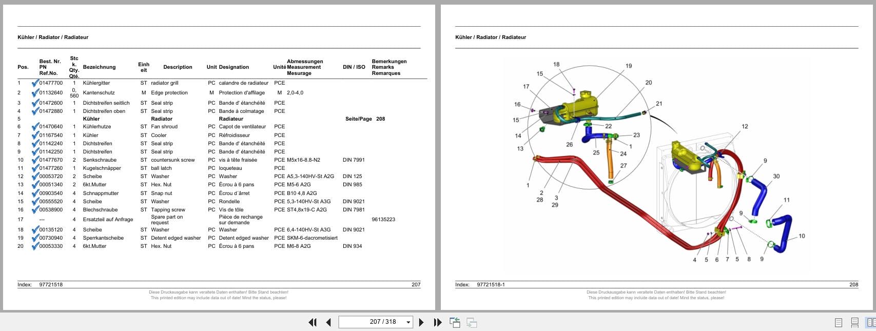 Hako Rider Sweeper Citymaster 650 Spare Parts List 81 60 1993 FR EN DE (3)