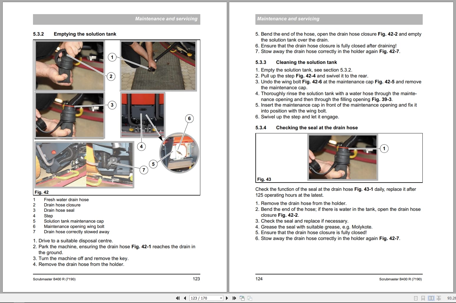 Hako Scrubber Scrubmaster B400R B400RM B400RH Service Booklet Operating Manual (2)