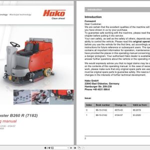 Hako Scrubmaster B260R Operating Manual 88 10 3142 4104 57 2020 (1)