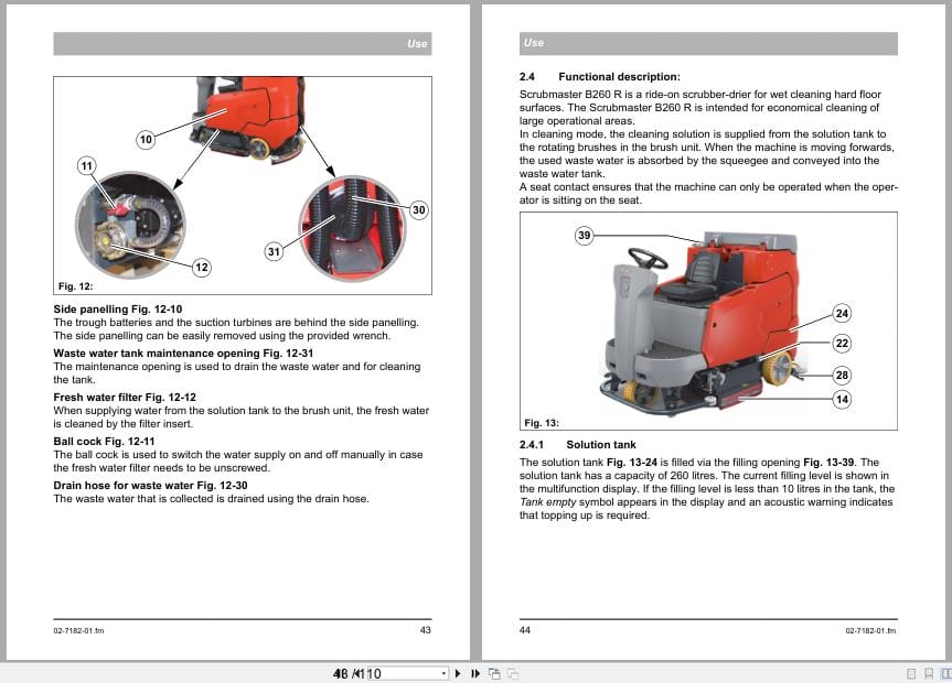 Hako Scrubmaster B260R Operating Manual 88 10 3142 4104 57 2020 (2)