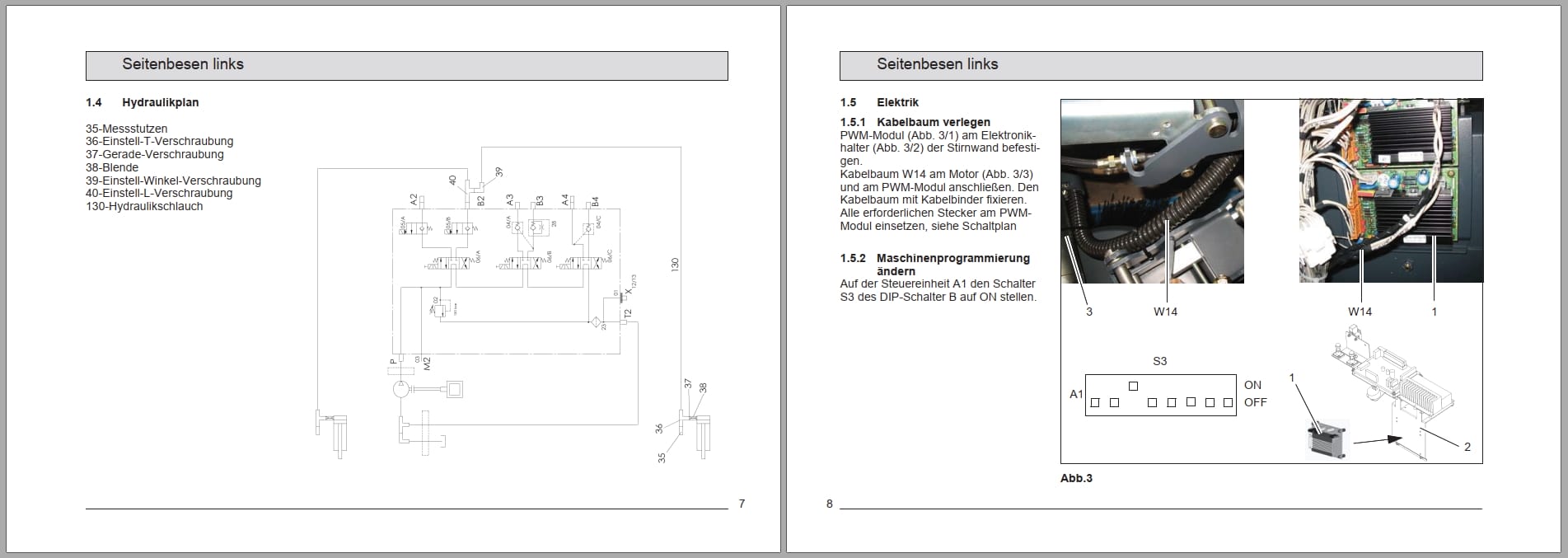Hako Sweeper 1500RH Option Instruction (3)