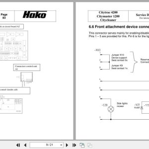 Hako Sweeper Citymaster Citytrac Citycleaner Service Booklet 23843 2009 (2)