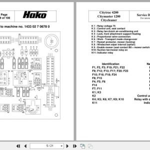Hako Sweeper Citymaster Citytrac Citycleaner Service Booklet 23843 2009 (3)