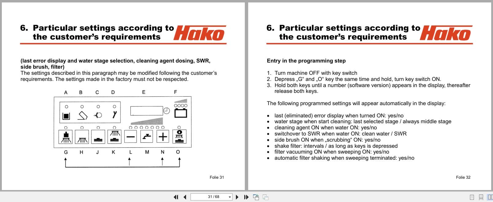 Hako Sweeper Hakomatic B1100 Admiral 42 Service Booklet 2006 (3)