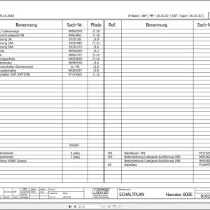 Hako Sweeper Hamster 800E Electrical Schematic 91028936 (2)