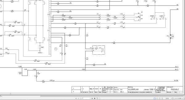 Hako Sweeper Jonas 1200E Apex 62B Clamping Plan Electrical Schematic 91024042 DE (1)