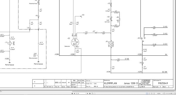 Hako Sweeper Jonas 1200V Apex 62 LPG Clamping Plan Electrical Schematic 91025049 DE (2)