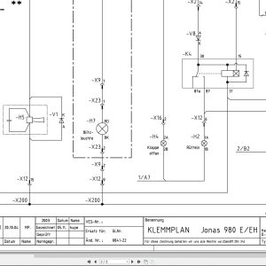 Hako Sweeper Jonas 980E 980EH Apex 47B Clamping Plan Circuit Diagram 91 02102 2 DE (2)