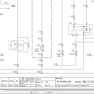 Hako Sweeper Jonas 980E 980EH Circuit Diagram 91 02102 2 (2)