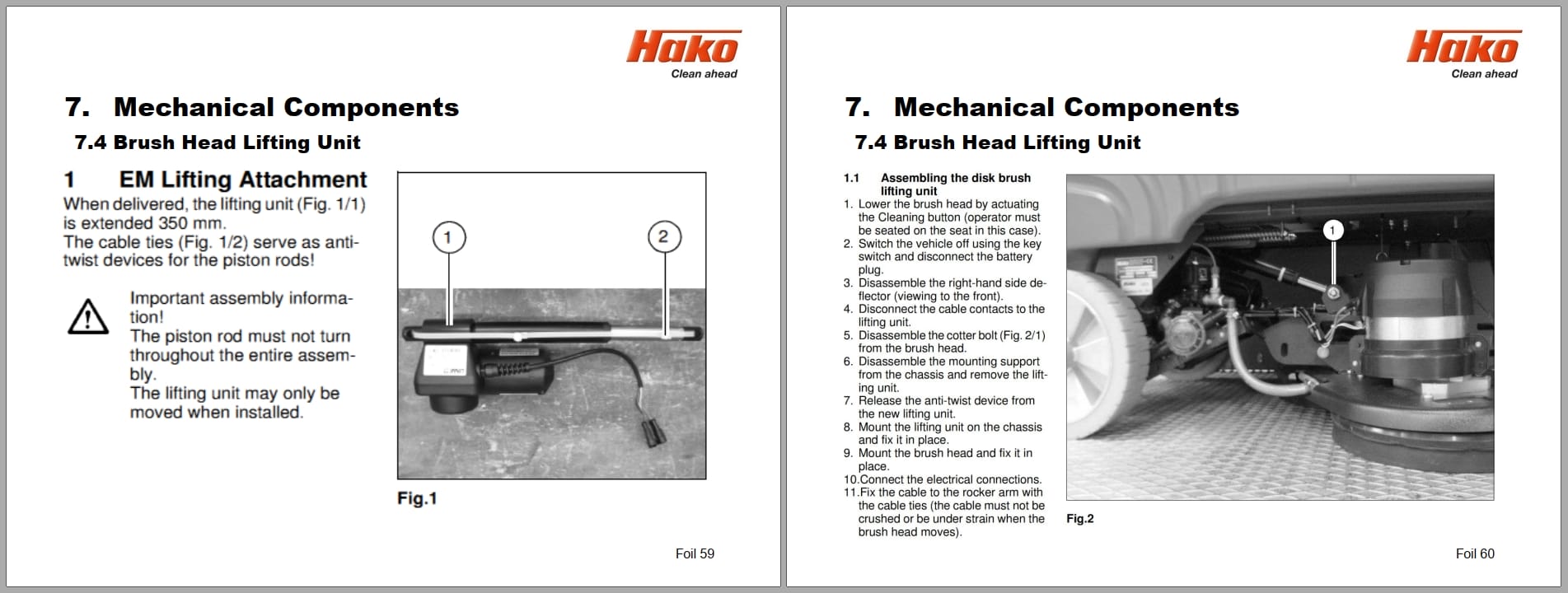 Hako Sweeper Scrubber B115R Service Manual (2)