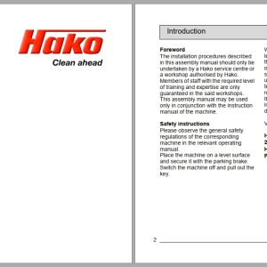 Hako Sweeper Scrubmaster B120R Assembly Manual (1)