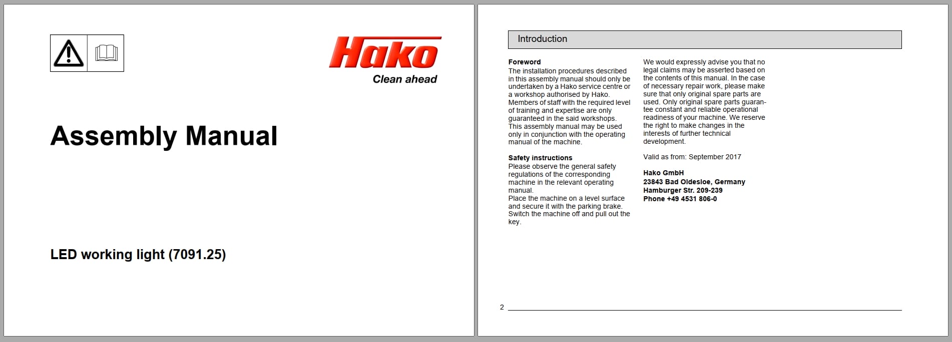 Hako Sweeper Scrubmaster B120R Assembly Manual (2)