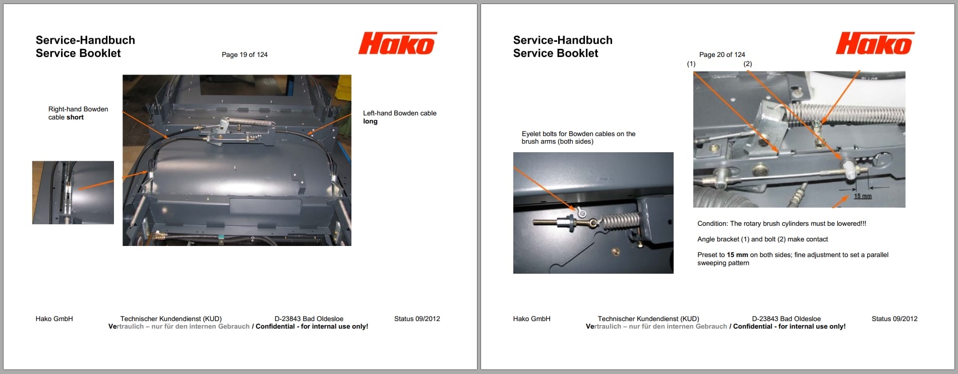 Hako Sweeper Sweepmaster 1500 (Apex 64) Service Booklet Hydraulic And Electrical Schematic (2)