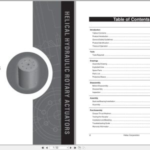 Helac Helical Hydraulic Rotary Actuators L10 Series Service Repair Manual 2005 (1)