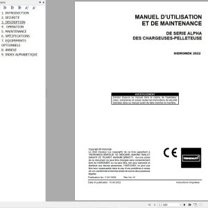 Hidromek Alpha Series Operation Maintenance Manual Y10 13052 FR (1)