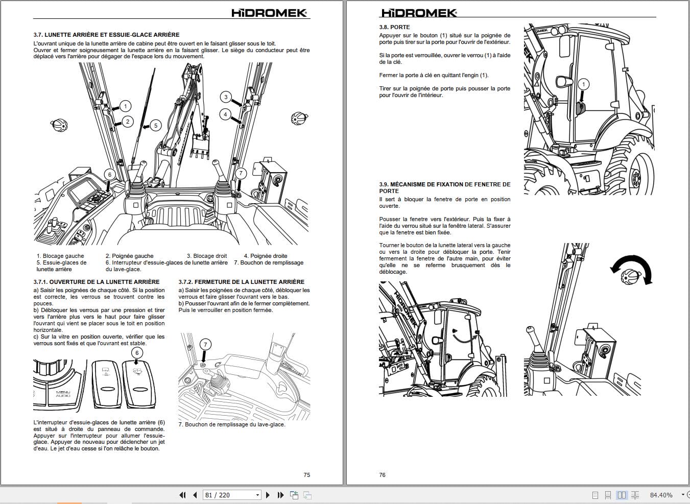 Hidromek Alpha Series Operation Maintenance Manual Y10 13052 FR (2)
