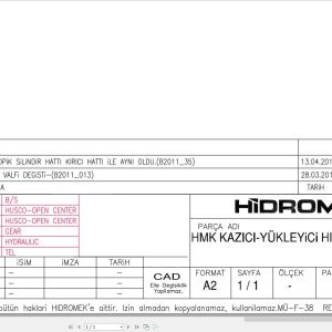 Hidromek Backhoe Loader Electric and Hydraulic Diagrams (1)