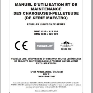 Hidromek Backhoe Loader HMK 102B 102S Operation Maintenance Manual FR (1)