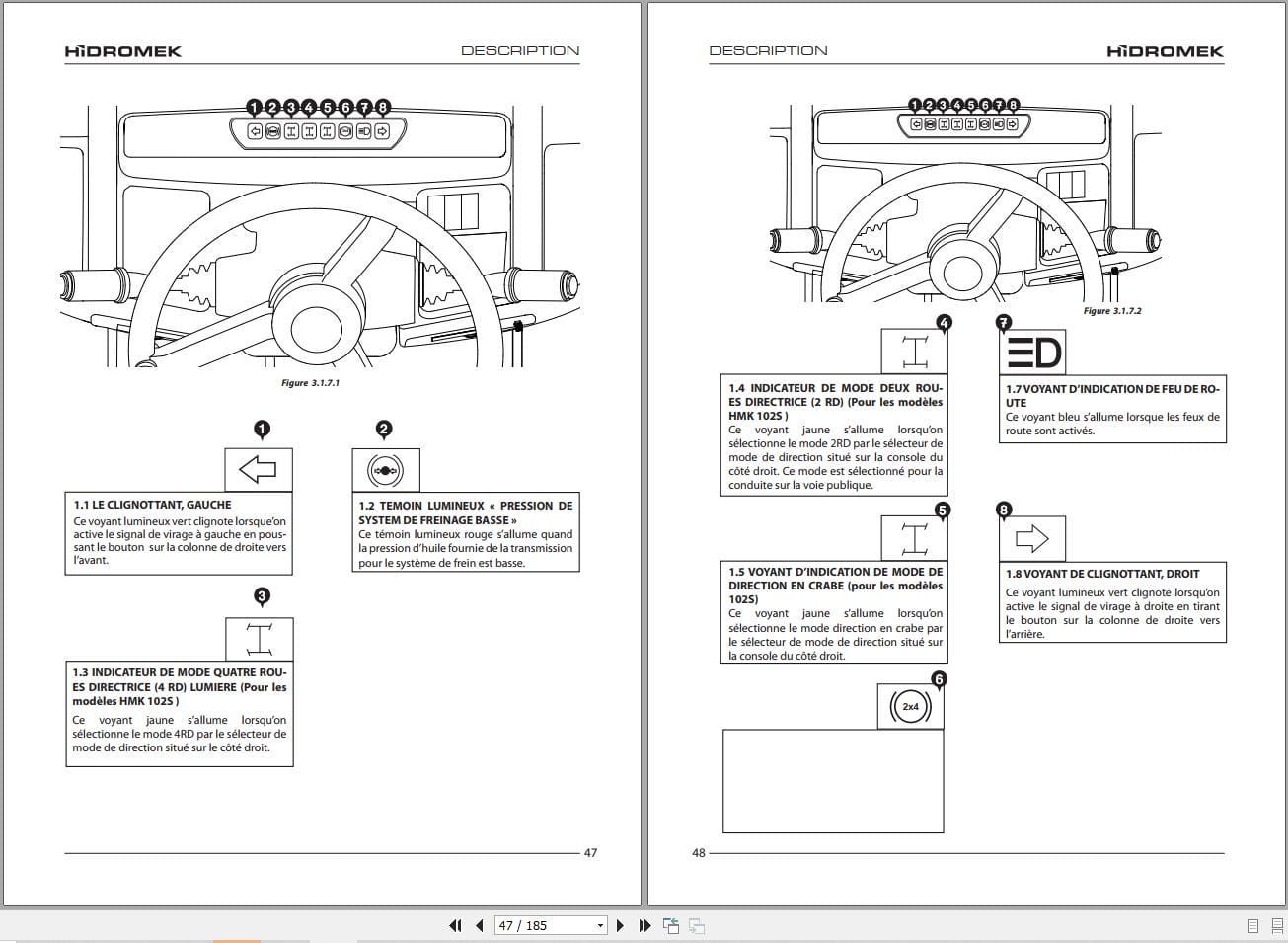 Hidromek Backhoe Loader HMK 102B 102S Operation Maintenance Manual FR (2)