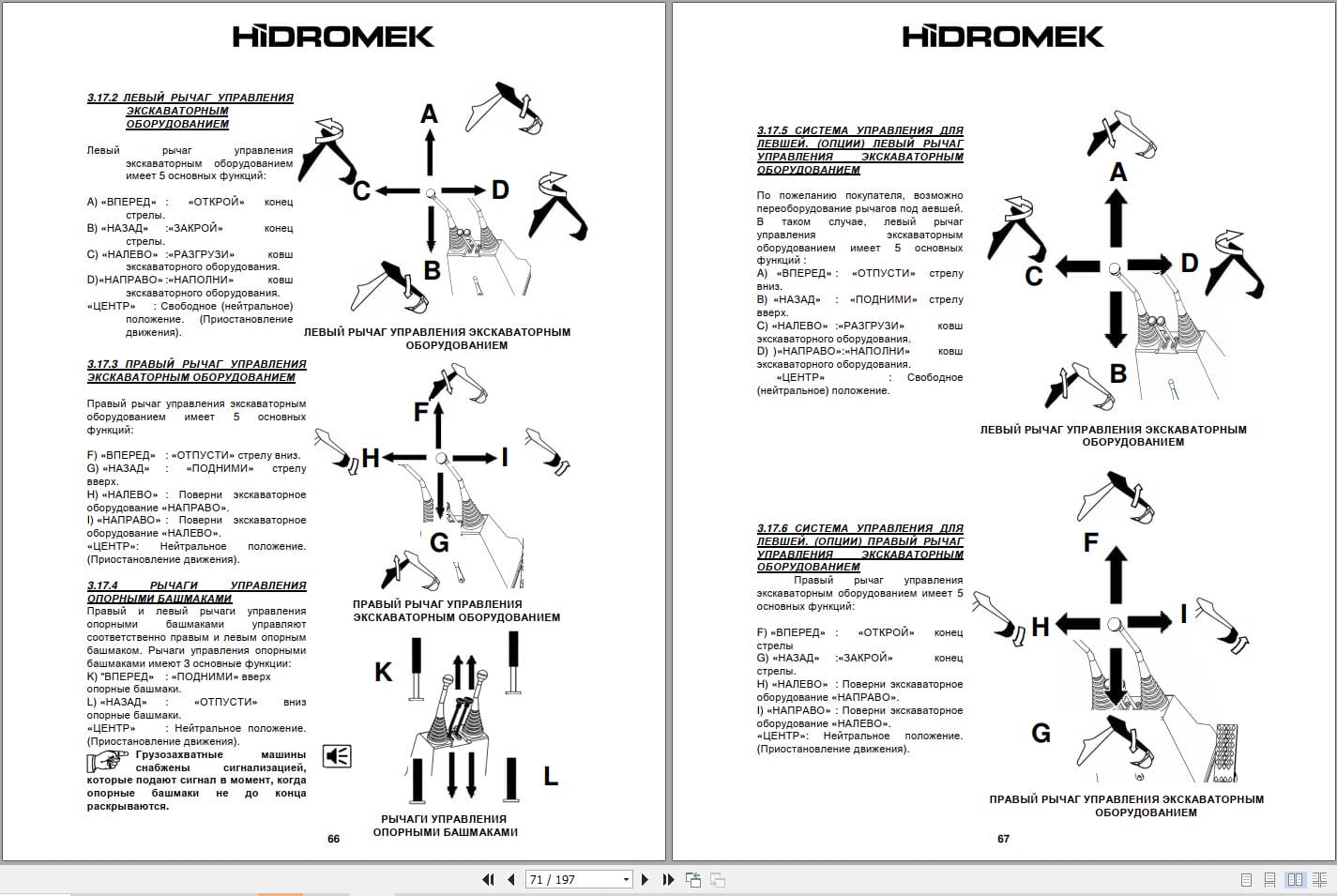 Hidromek Backhoe Loader HMK 102B 102S Operation Maintenance Manual RU (2)