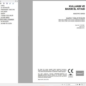 Hidromek Backhoe Loader HMK 102B 102S Operation Maintenance Manual TR (1)