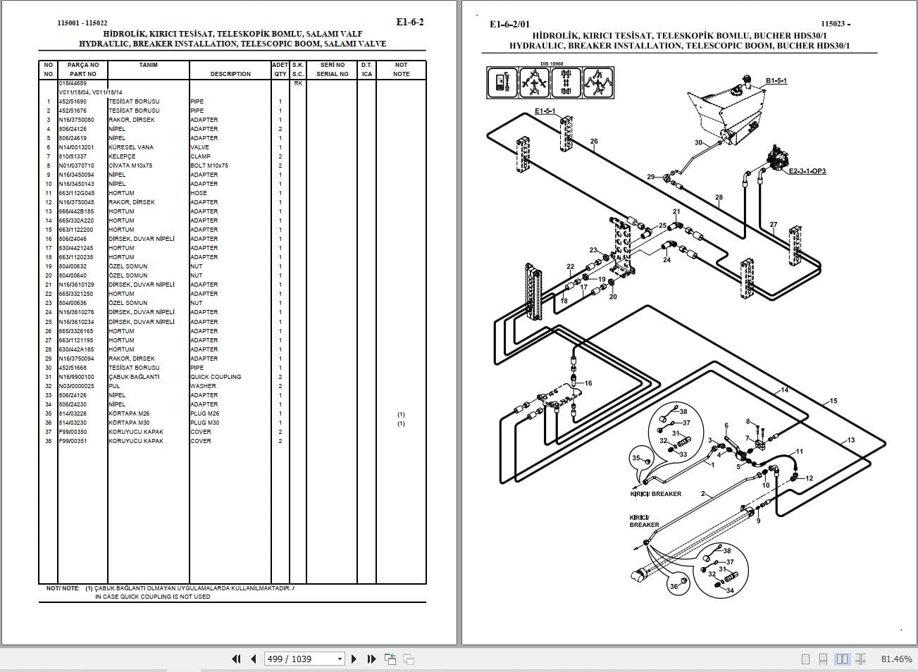 Hidromek Backhoe Loader HMK 102B MAESTRO Parts Catalog 2010 EN TR (2)