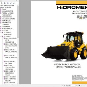 Hidromek Backhoe Loader HMK 102B MAESTRO Parts Catalog 2012 EN TR (1)