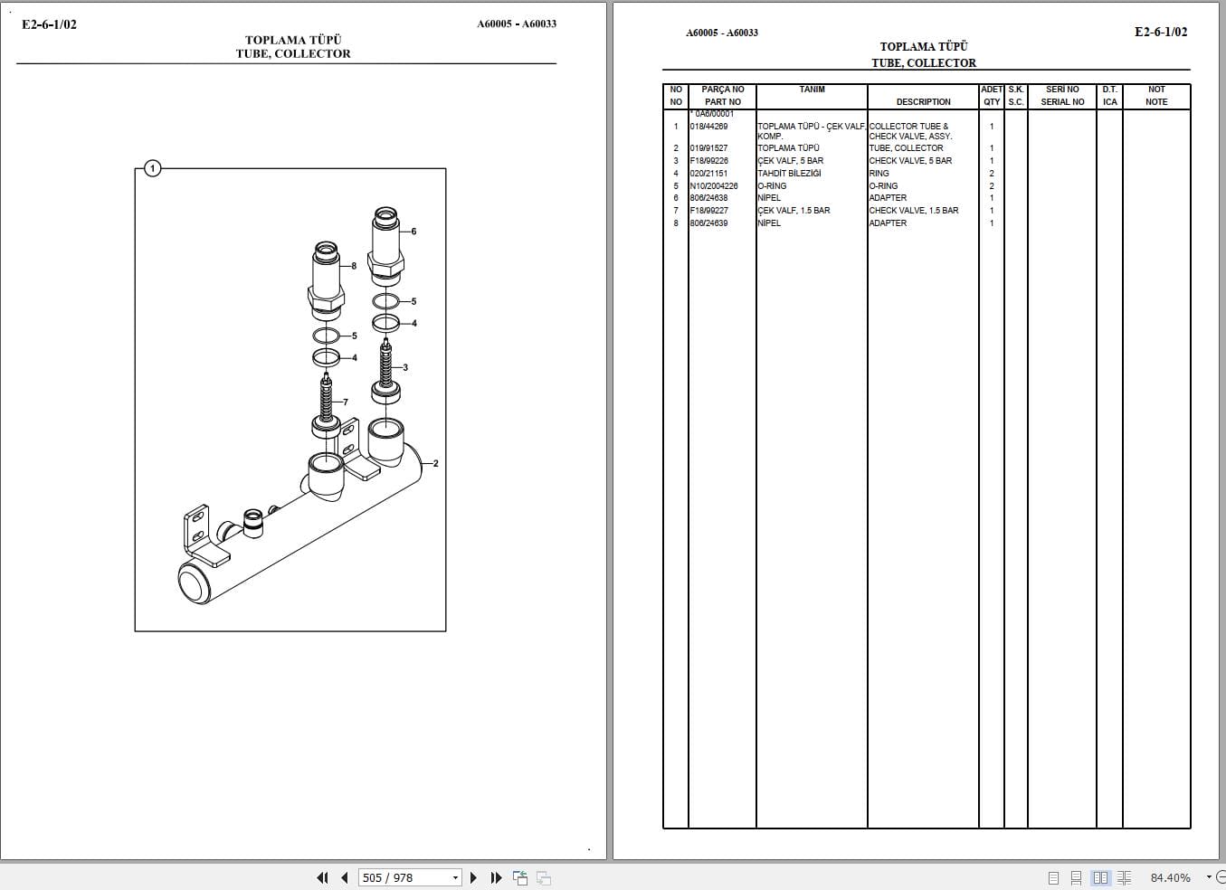 Hidromek Backhoe Loader HMK 102S MAESTRO Parts Catalog Y10 12640 2012 EN TR (2)