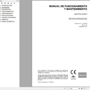 Hidromek Backhoe Loader Maestro Series Operation Maintenance Manual ES (1)