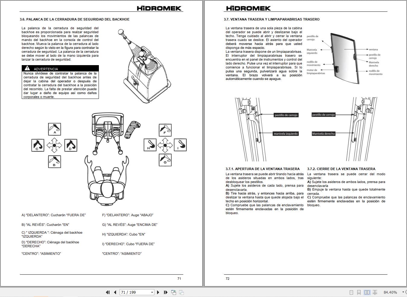 Hidromek Backhoe Loader Maestro Series Operation Maintenance Manual ES (2)