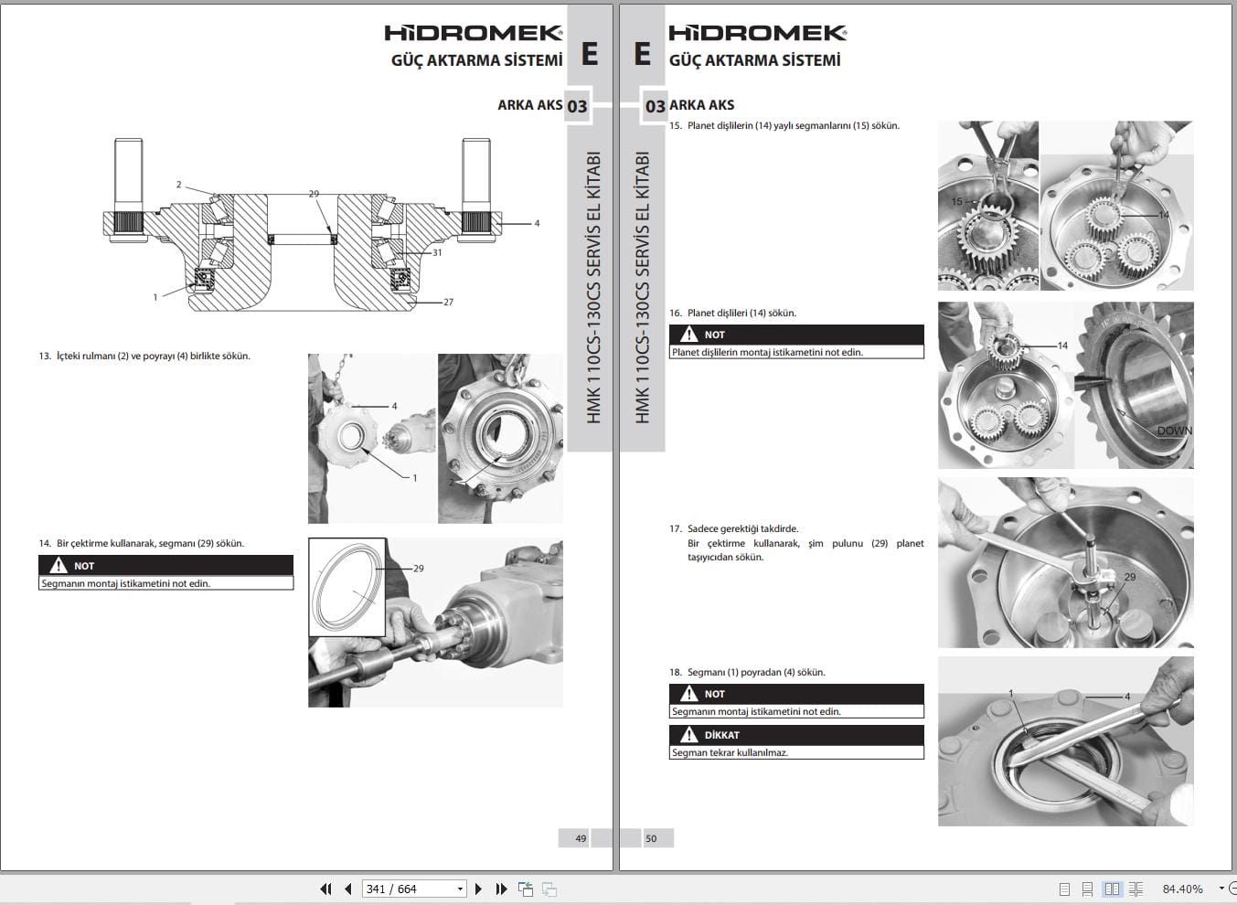 Hidromek Compactor HMK 110CS 3 HMK 130CS 3 Workshop Manual TR (2)