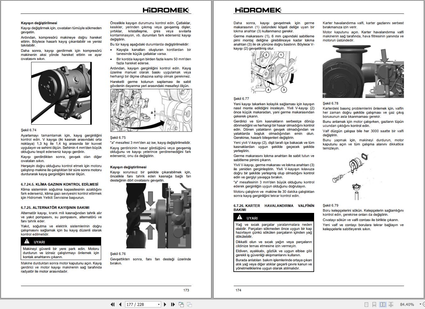 Hidromek Compactor HMK110CS HMK130CS HMK160CS Operation Maintenance Manual C117301400 TR (2)