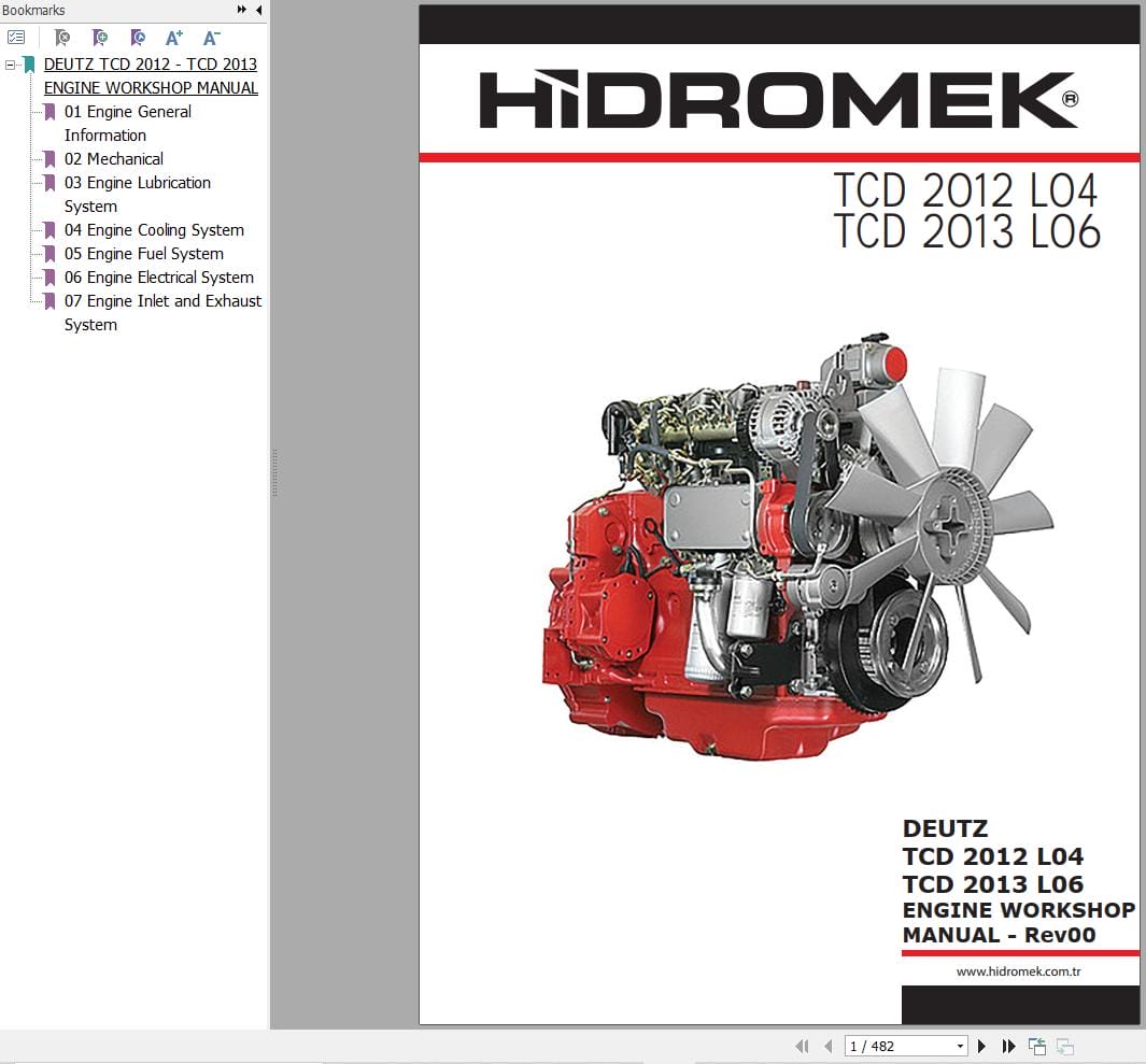 Hidromek Deutz Engine TCD 2012 L04 TCD 2013 L06 Workshop Manual (1)