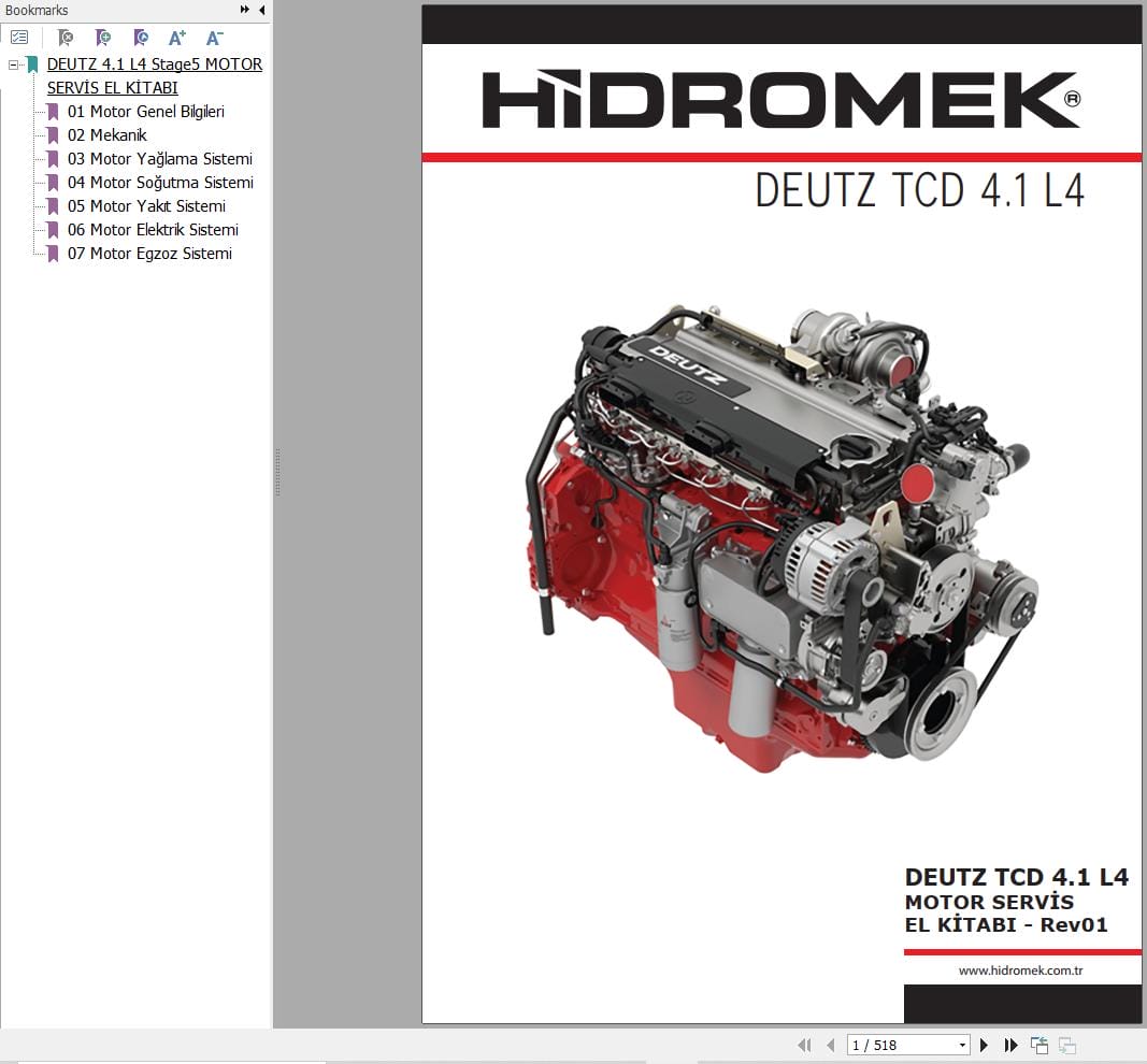 Hidromek Deutz Engine TCD 4.1 L4 Workshop Manual TR (1)