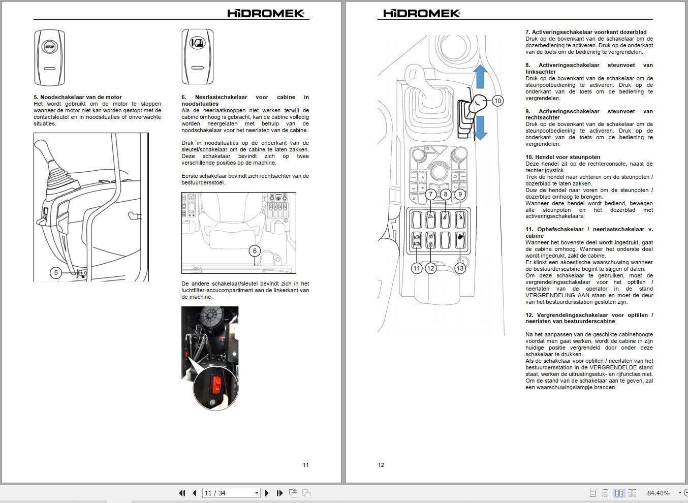 Hidromek Excavator HMK 140 W 3 MH Operation Maintenance Manual H507322411 NL (2)