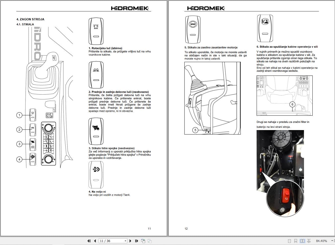 Hidromek Excavator HMK 140 W MH 3 Operation Maintenance Manual H50732B414 SL (2)
