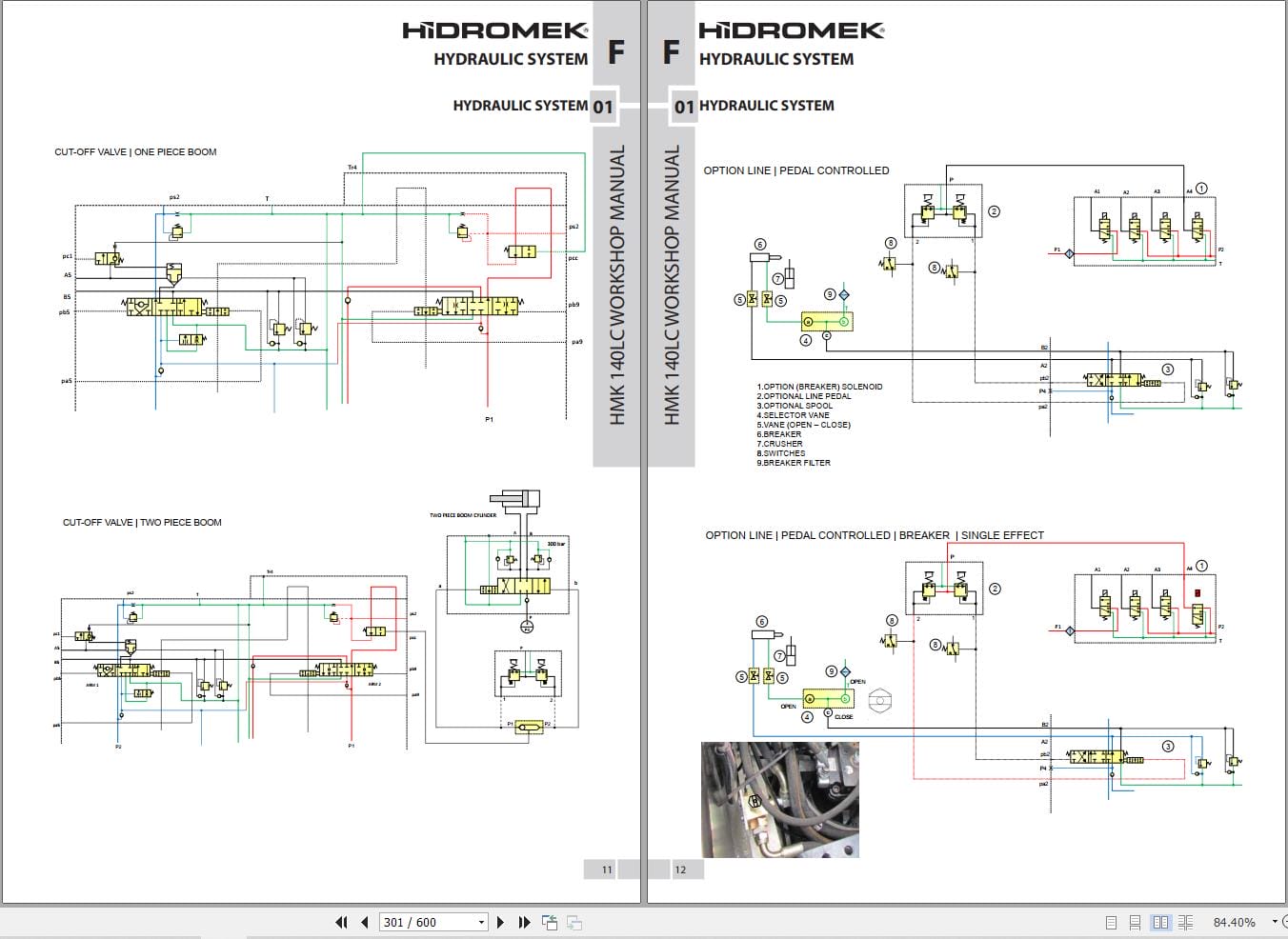 Hidromek Excavator HMK 140LC 3 Workshop Manual H307322501 (2)