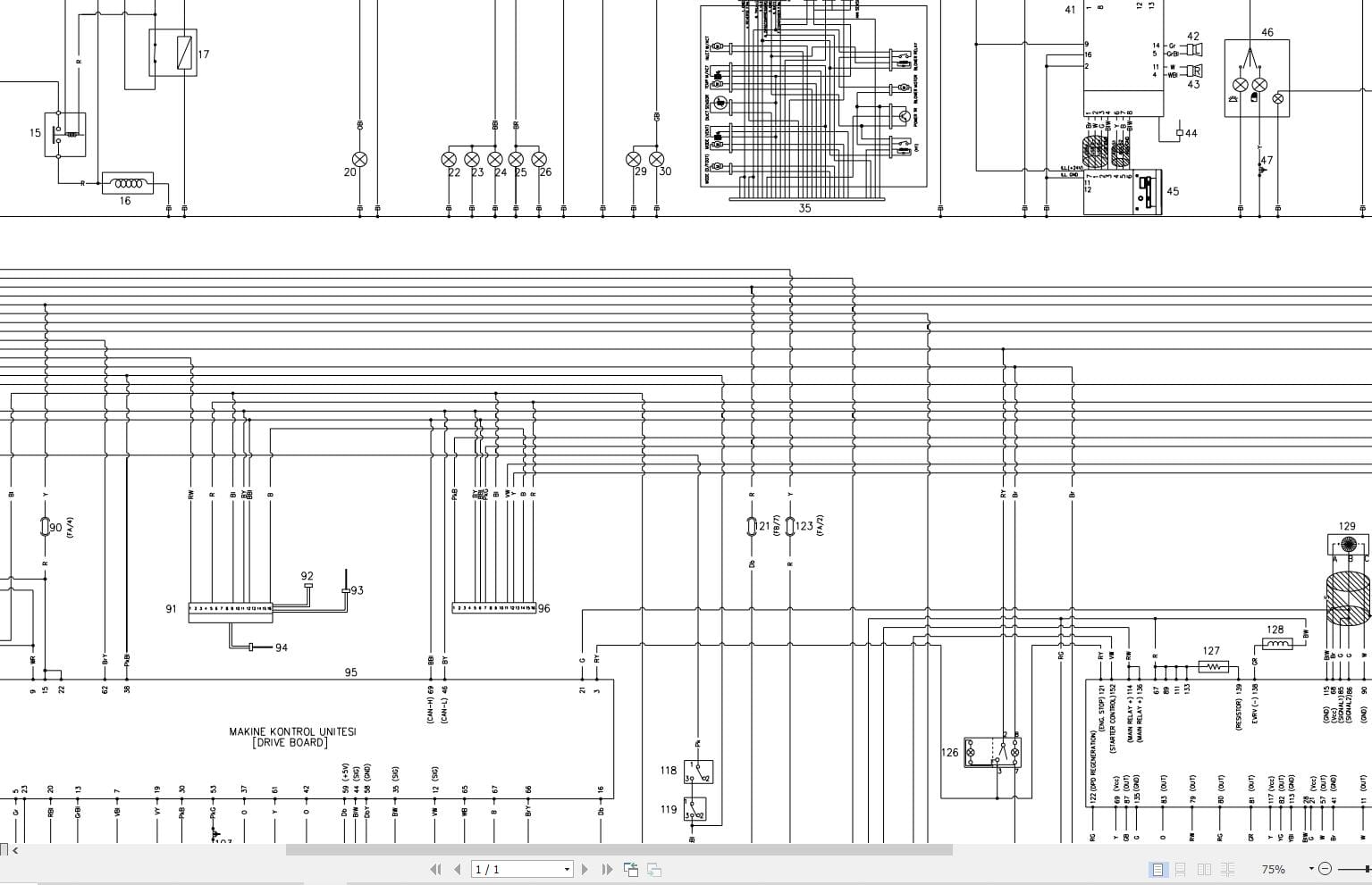 Hidromek Excavator HMK 140LC Electric Diagram 2014 (2)