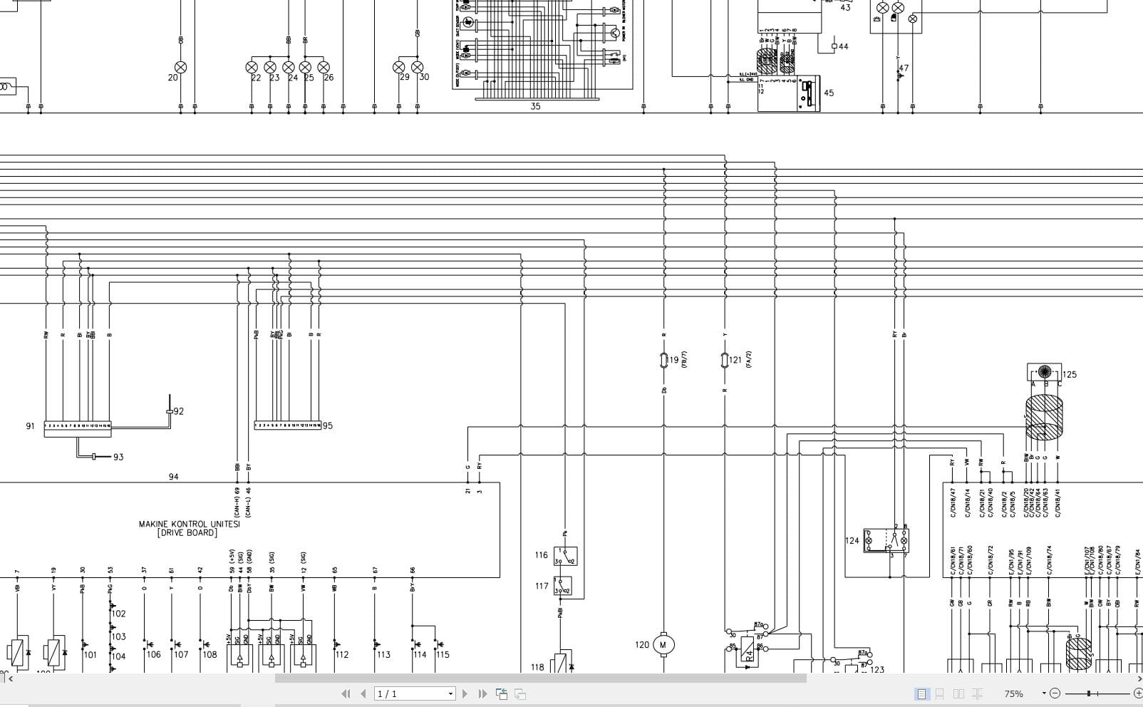 Hidromek Excavator HMK 140LC Electric Diagram 2015 (2)