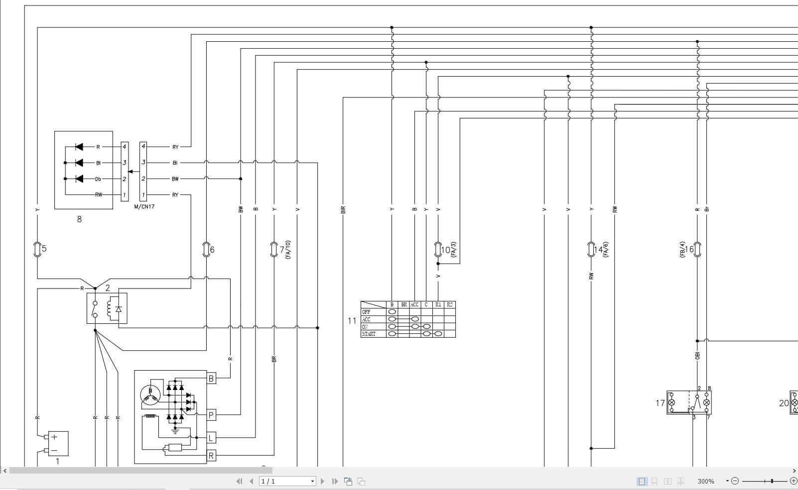 Hidromek Excavator HMK 140LC Electric Diagram H308000000 2010 (2)