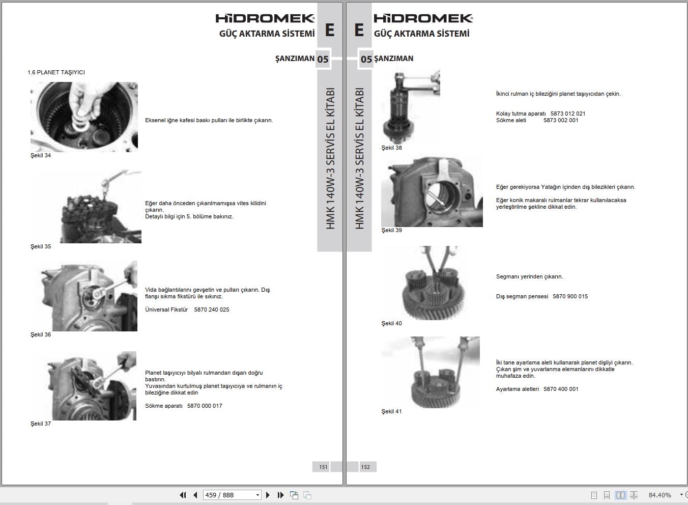 Hidromek Excavator HMK 140W 3 H4 Workshop Manual TR (2)