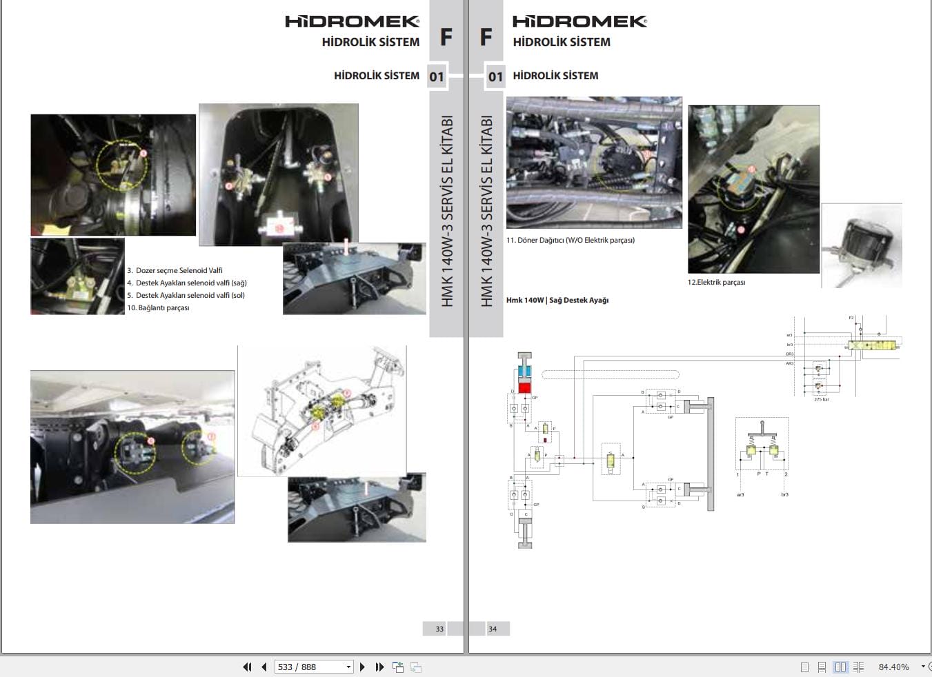 Hidromek Excavator HMK 140W 3 H4 Workshop Manual TR (3)