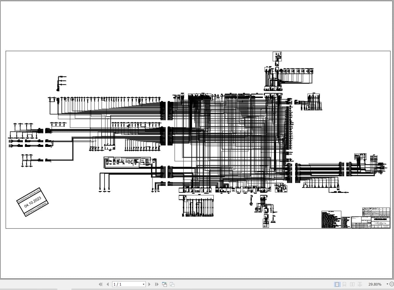 Hidromek Excavator HMK 140W 3 MH Isuzu Electric Diagram ED508005000 2023 (2)